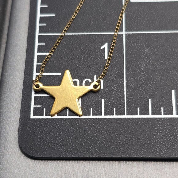 VTG Carla 14K Gold Filled Star Pendant Necklace 15" Minimalist Delicate - Picture 16 of 16